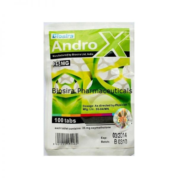 Androx Biosira (Anadrol, Oxymethlone) 100tabs (25mg/tab) 1