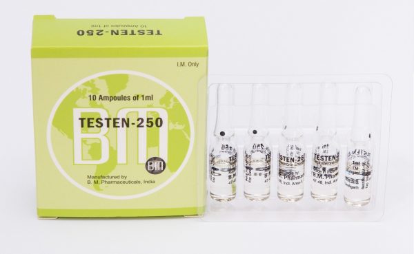 Testen 250 BM (Testosterone Enanthate Injection) 12ML [6X2ML Vial] 1