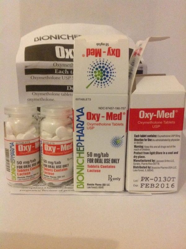 Oxy-Med Bioniche Pharma (Oxymethlone,Anadrol) 120tabs (50mg/tab) 3