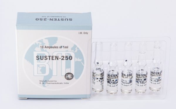 Susten 250 BM Pharmaceuticals (Sustanon, Test Mix) 12ML (6X2ML Vial) 1