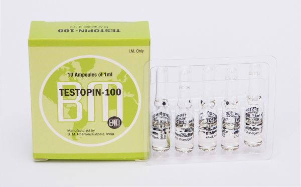 Testopin 100 BM Pharmaceuticals (Testoterone Propionate) 12ML (6X2ML Vial) 1