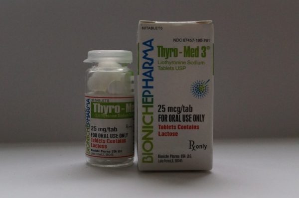 Thyro-Med 3 Bioniche Pharma (Liothyronine Sodium) 60tabs (25mcg/tab) 1