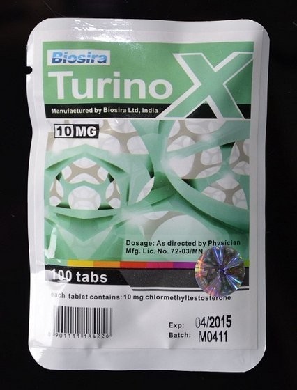 Turinox Biosire (Turanabol, Chlormethyltestosterone) 100tabs (10mg/tab) 1