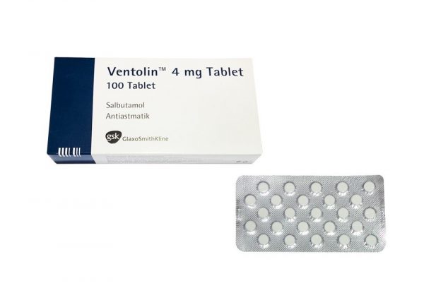 Ventolin (Salbutamol) GSK 100tabs (4mg/scheda) 1