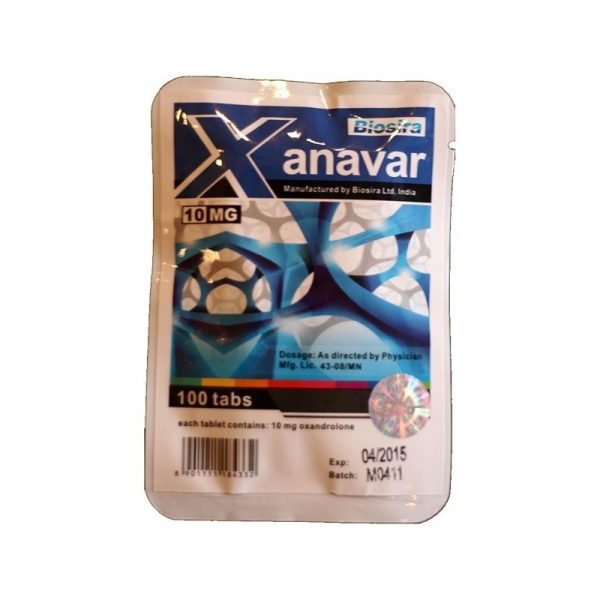 Xanavar Biosira (Anavar, Oxandrolone) 100tabs (10mg/tab) 1