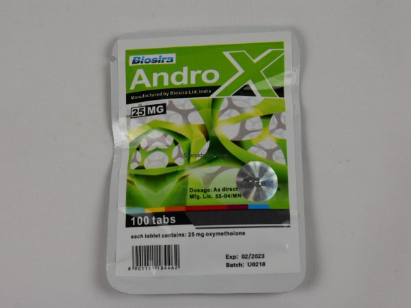 ANDROX BIOSIRA (ANADROL, OXYMETHLONE) 100 COMPRESSE (25MG/TAB) 1
